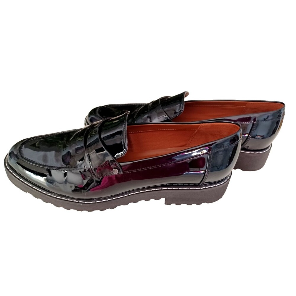 Franko Sarto Penny Loafers Womens Sz 10 Excellent Condition Black